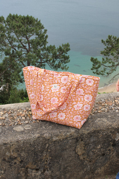 Bolso shopper flores