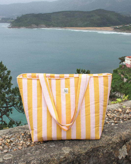 Bolso Shopper Rayas
