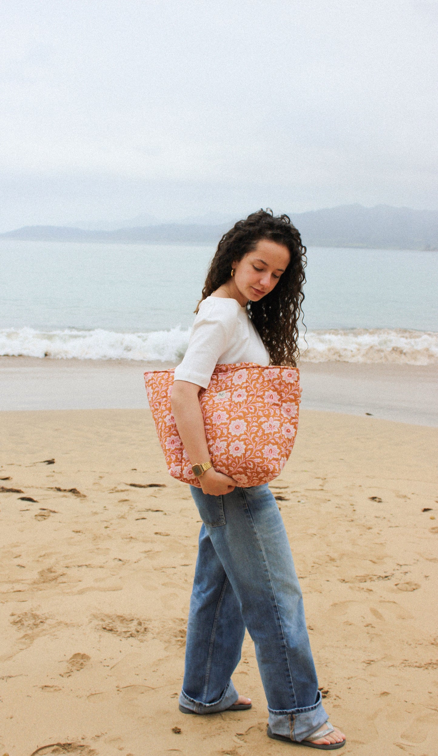 Bolso shopper flores