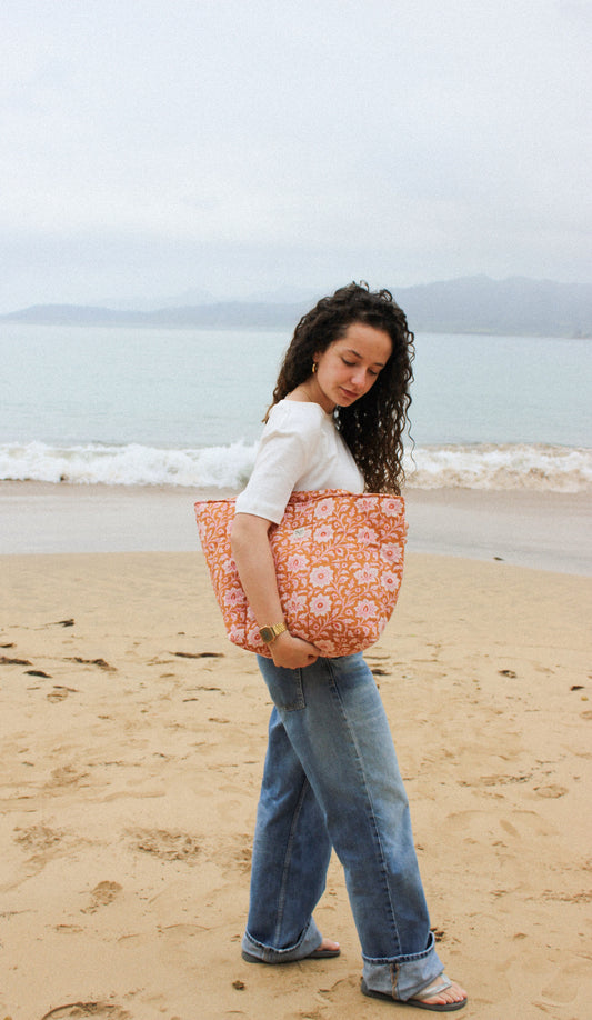 Bolso shopper flores