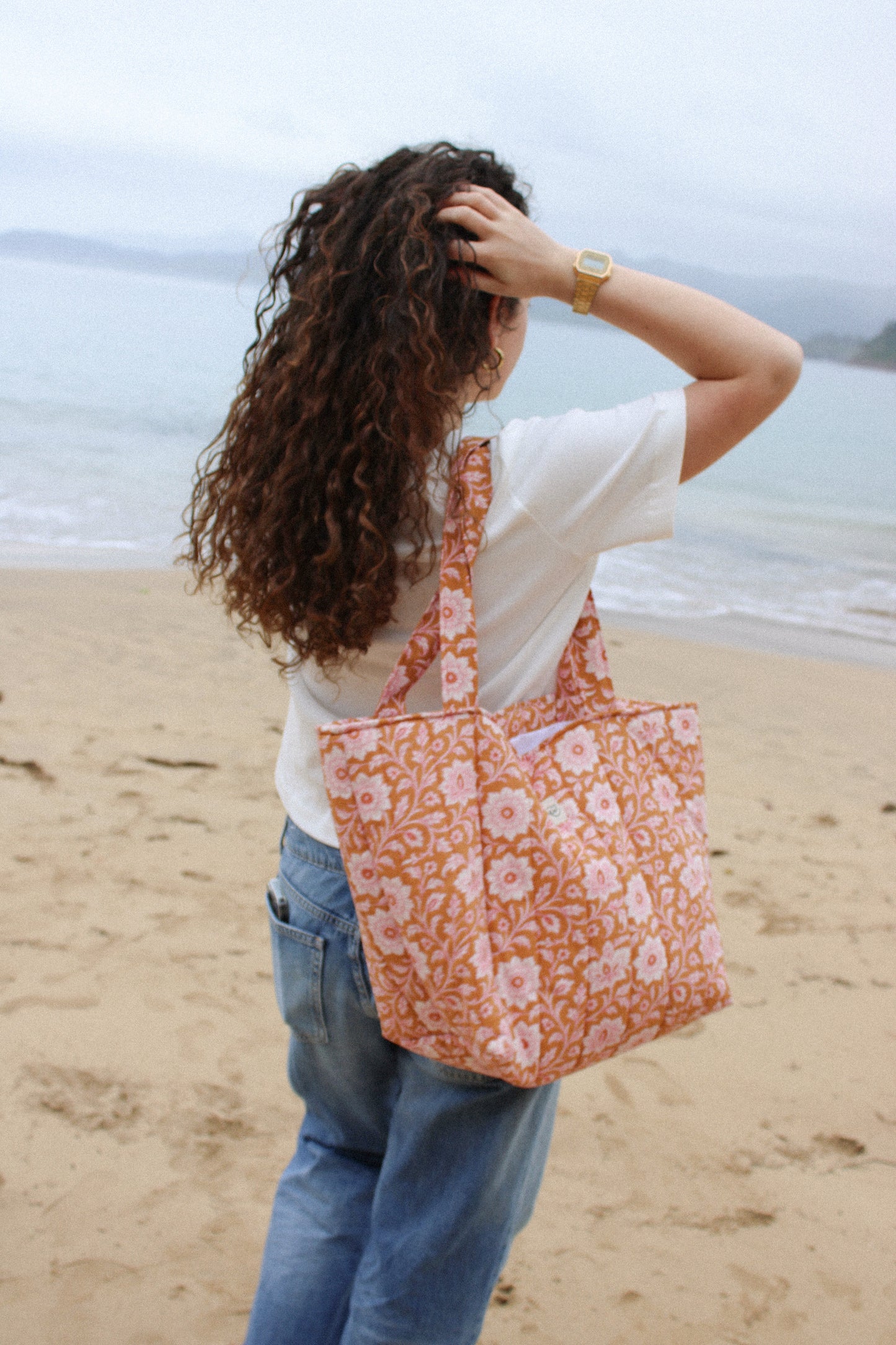 Bolso shopper flores