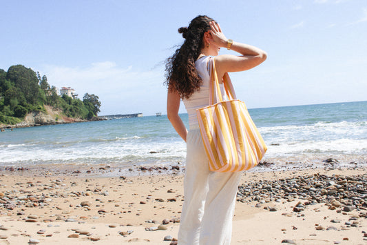Bolso Shopper Rayas